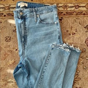 Madewell 10” High-Rise Skinny Jeans Button-Front